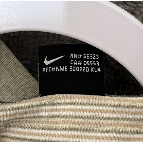 Nike Golf Polo Shirt Mens Size‎ Medium Striped Collared Cotton Short Sleeve - Picture 4 of 9